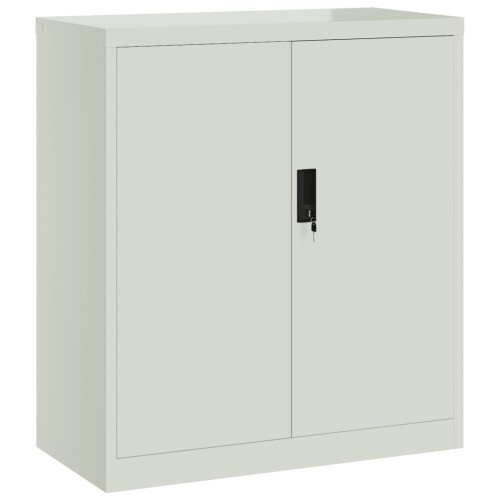 VidaXL vidaXL Aktenschrank Hellgrau 79x40x90 cm Stahl