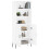 VidaXL (white, 2 doors) vidaXL Highboard Sideboard Storage Cabinet Home Side Cabinet Engineered Wood 3