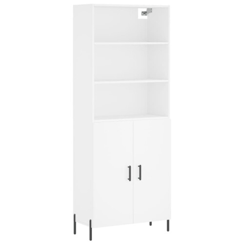 VidaXL (white, 2 doors) vidaXL Highboard Sideboard Storage Cabinet Home Side Cabinet Engineered Wood