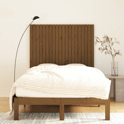 VidaXL (honey brown, 127.5 x 3 x 110 cm) vidaXL Solid Wood Pine Wall Headboard Bed Header Multi Colours Multi Sizes 2