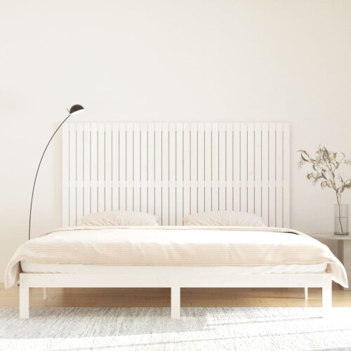VidaXL (white, 204 x 3 x 110 cm) vidaXL Solid Wood Pine Wall Headboard Bed Header Multi Colours Multi Sizes 2