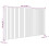 VidaXL (white, 204 x 3 x 110 cm) vidaXL Solid Wood Pine Wall Headboard Bed Header Multi Colours Multi Sizes 8