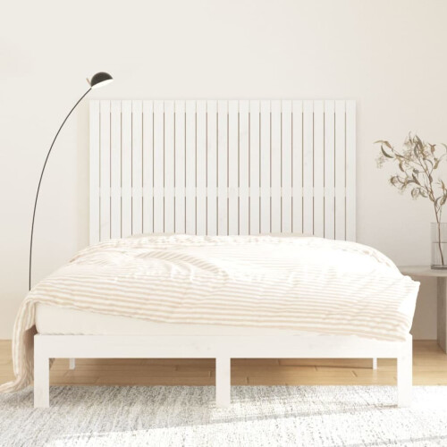 VidaXL (white, 159.5 x 3 x 110 cm) vidaXL Solid Wood Pine Wall Headboard Bed Header Multi Colours Multi Sizes 2