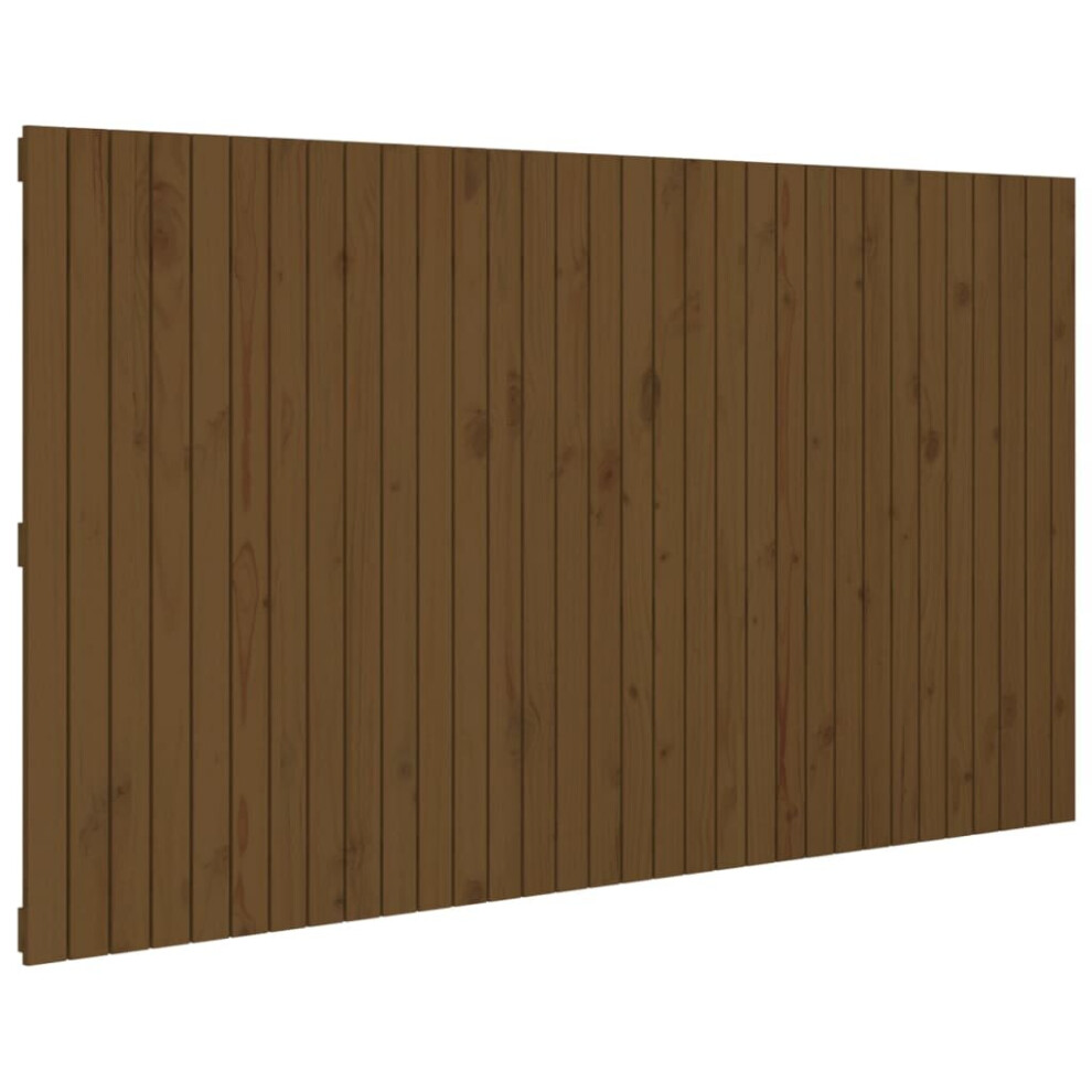 Vidaxl (Honey Brown, 204 X 3 X 110 Cm) Solid Wood Pine Wall Headboard Bed Header Multi Colours Multi Sizes