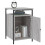 VidaXL vidaXL Bedside Cabinets Side Table Bedstand 2 pcs Grey Sonoma Engineered Wood 5