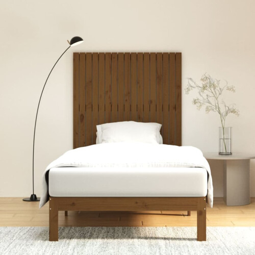 VidaXL (honey brown, 108 x 3 x 110 cm) vidaXL Solid Wood Pine Wall Headboard Bed Header Multi Colours Multi Sizes 2