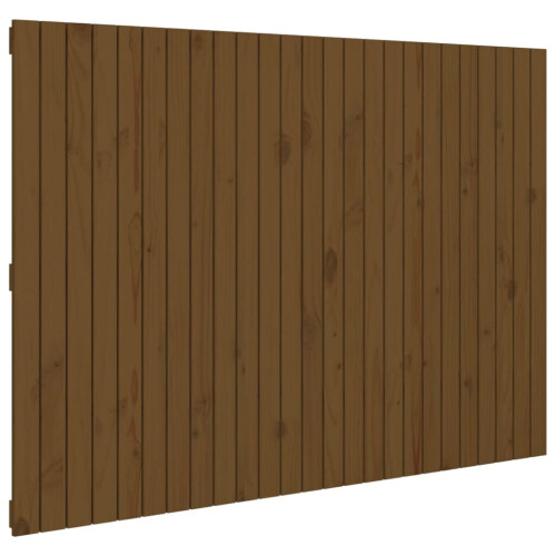 VidaXL (honey brown, 159.5 x 3 x 110 cm) vidaXL Solid Wood Pine Wall Headboard Bed Header Multi Colours Multi Sizes 1