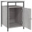 VidaXL vidaXL Bedside Cabinets Side Table Bedstand 2 pcs Grey Sonoma Engineered Wood 6