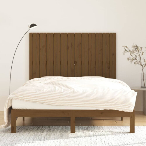 VidaXL (honey brown, 159.5 x 3 x 110 cm) vidaXL Solid Wood Pine Wall Headboard Bed Header Multi Colours Multi Sizes 2