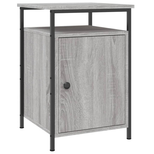 VidaXL vidaXL Bedside Cabinets Side Table Bedstand 2 pcs Grey Sonoma Engineered Wood 2