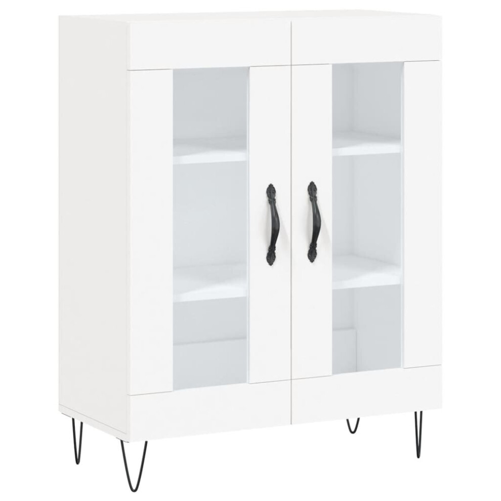 vidaXL Sideboard Storage Cabinet Cupboard Side Cabinet White Engineered Wood