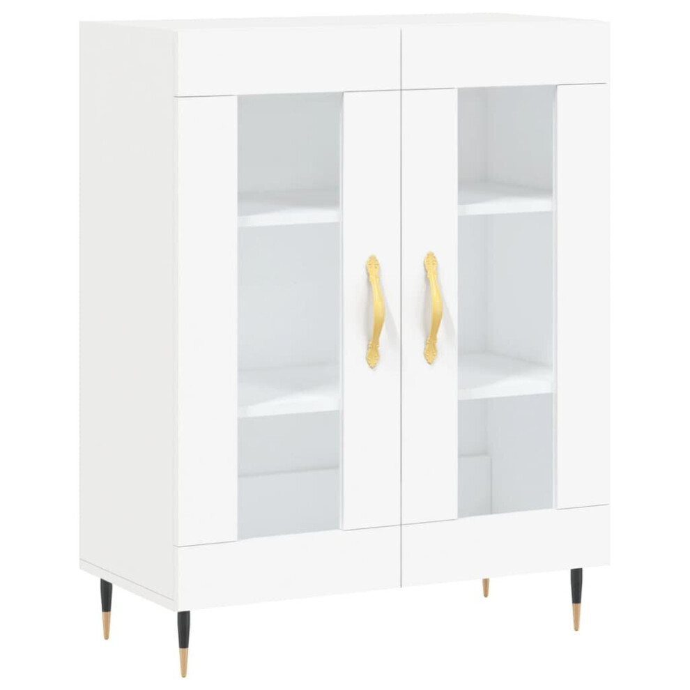 vidaXL Sideboard Storage Cabinet Cupboard Side Cabinet White Engineered Wood