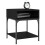 VidaXL vidaXL Bedside Tables Bedside Cabinet Side Table 2 pcs Black Engineered Wood 3