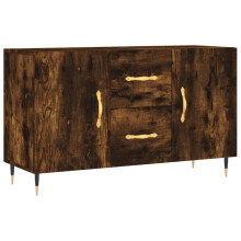 vidaXL Sideboard Storage Side Cabinet Cupboard Smoked Oak Engineered Wood
