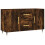 VidaXL vidaXL Sideboard Storage Side Cabinet Cupboard Smoked Oak Engineered Wood 1