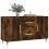 VidaXL vidaXL Sideboard Storage Side Cabinet Cupboard Smoked Oak Engineered Wood 2