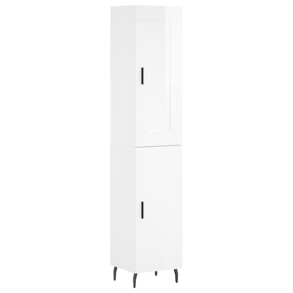 (high gloss white, 1 door) vidaXL Highboard Sideboard Tall Storage Cabinet Side Cabinet Engineered Wood