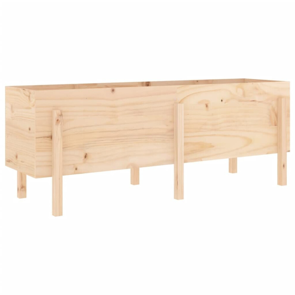 vidaXL Garden Raised Bed Outdoor Planter Pot Patio Flower Bed Solid Wood Pine