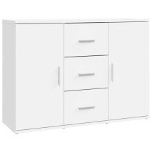 (white) vidaXL Sideboard Storage Cabinet Cupboard Highboard Cabinet Engineered Wood