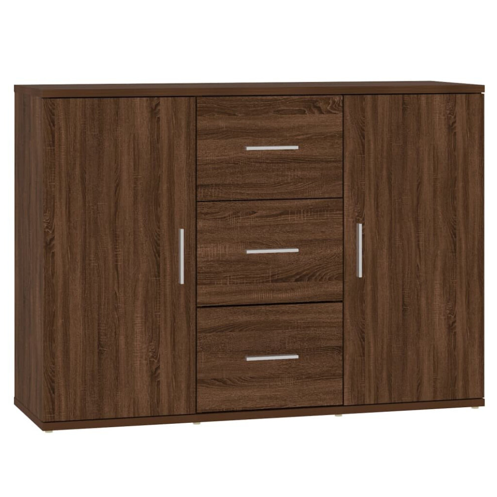 (brown oak) vidaXL Sideboard Storage Cabinet Cupboard Highboard Cabinet Engineered Wood