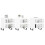 VidaXL (high gloss white, 3 pcs) vidaXL Sideboard Storage Side Cabinet Cupboards 2 pcs White Engineered Wood 3
