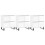 VidaXL (high gloss white, 3 pcs) vidaXL Sideboard Storage Side Cabinet Cupboards 2 pcs White Engineered Wood 1