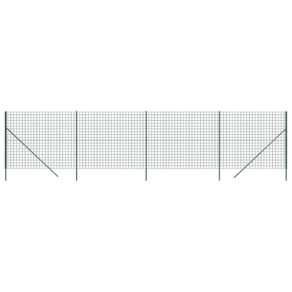 (green, 1.8 X 10 m) vidaXL Wire Mesh Fence Garden Wire Fencing Mesh Outdoor Fence Galvanised Steel