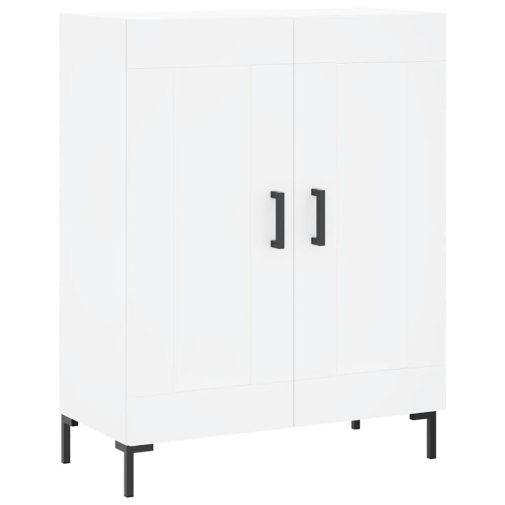 Vidaxl Sideboard Storage Cupboard Side Cabinet Buffet White Engineered Wood