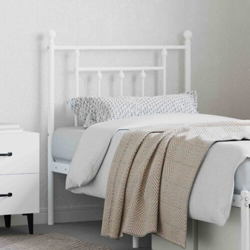 VidaXL (white, 75 cm) vidaXL Metal Headboard Bed Header Bed Headboard Black Headboard Black 80 cm 2