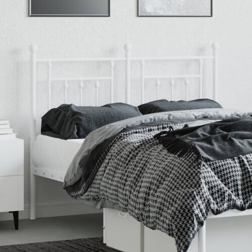 VidaXL (white, 120 cm) vidaXL Metal Headboard Bed Header Bed Headboard Black Headboard Black 80 cm 2