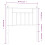 VidaXL (white, 80 cm) vidaXL Metal Headboard Bed Header Bed Headboard Black Headboard Black 80 cm 4