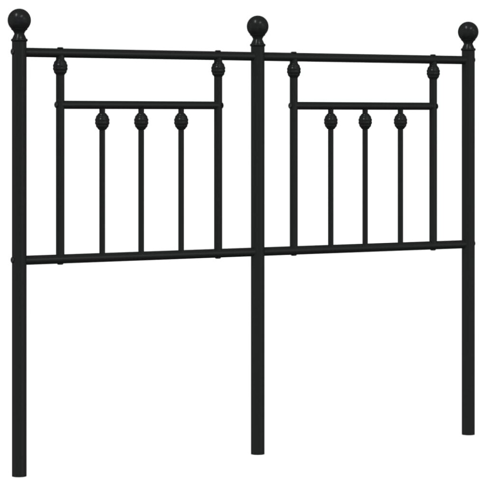 Vidaxl (, 120 Cm) Metal Headboard Bed Header Bed Headboard Headboard 80 Cm Black