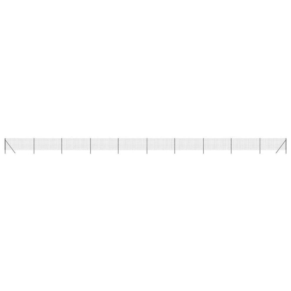(Anthracite, 0.8 X 25 M) Vidaxl Wire Mesh Fence Garden Wire Fencing Mesh Outdoor Fence Galvanised Steel 8720845779733