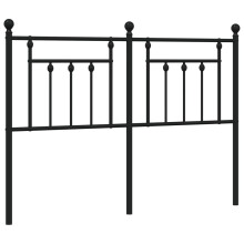 (black, 140 cm) vidaXL Metal Headboard Bed Header Bed Headboard Black Headboard Black 80 cm
