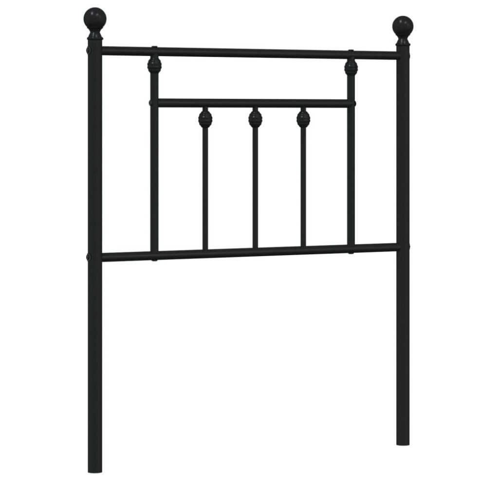 (black, 75 cm) vidaXL Metal Headboard Bed Header Bed Headboard Black Headboard Black 80 cm