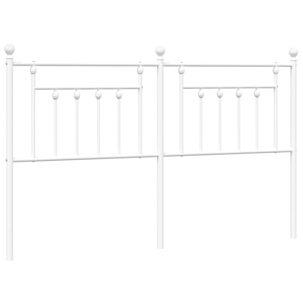 Vidaxl (White, 160 Cm) Metal Headboard Bed Header Bed Headboard Black Headboard Black 80 Cm White,Black