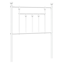 (white, 75 cm) vidaXL Metal Headboard Bed Header Bed Headboard Black Headboard Black 80 cm