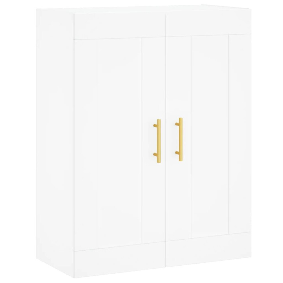 Vidaxl Wall Mounted Cabinet Storage Cabinet Side Cabinet White Engineered Wood