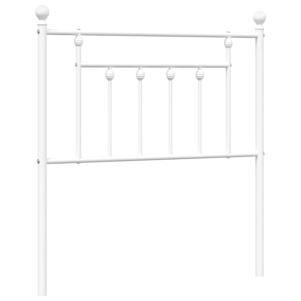 Vidaxl (White, 80 Cm) Metal Headboard Bed Header Bed Headboard Black Headboard Black 80 Cm White,Black