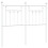 VidaXL (white, 120 cm) vidaXL Metal Headboard Bed Header Bed Headboard Black Headboard Black 80 cm 1