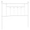 VidaXL (white, 100 cm) vidaXL Metal Headboard Bed Header Bed Headboard Black Headboard Black 80 cm 1