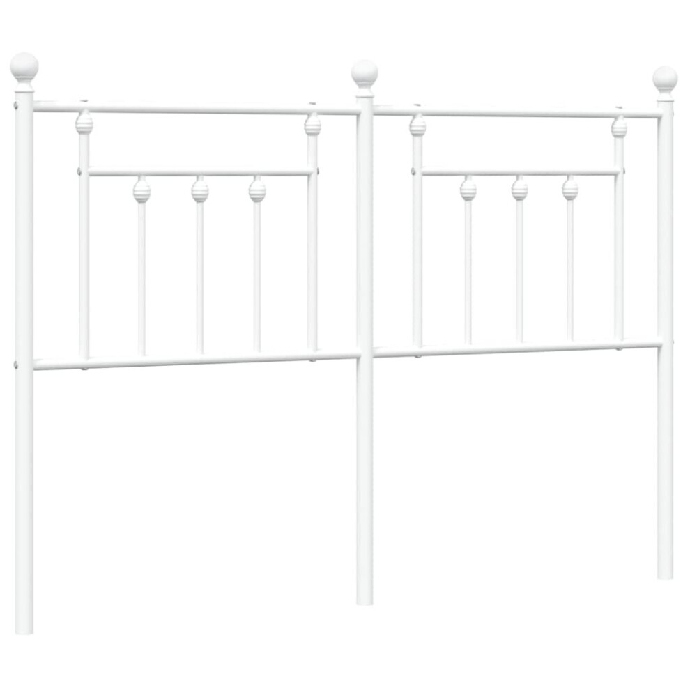 Vidaxl (White, 150 Cm) Metal Headboard Bed Header Bed Headboard Black Headboard Black 80 Cm White,Black