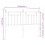 VidaXL (white, 150 cm) vidaXL Metal Headboard Bed Header Bed Headboard Black Headboard Black 80 cm 7
