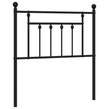 (black, 80 cm) vidaXL Metal Headboard Bed Header Bed Headboard Black Headboard Black 80 cm