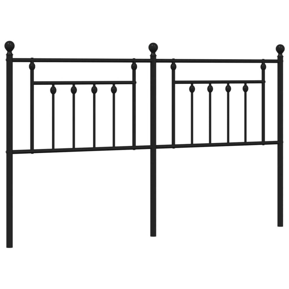 (black, 160 cm) vidaXL Metal Headboard Bed Header Bed Headboard Black Headboard Black 80 cm