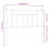 VidaXL (white, 100 cm) vidaXL Metal Headboard Bed Header Bed Headboard Black Headboard Black 80 cm 7
