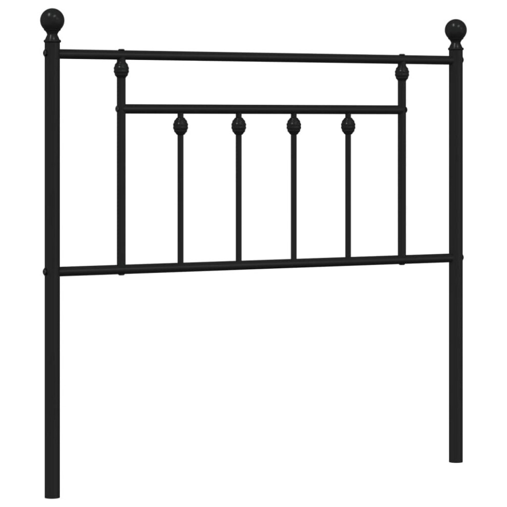 Vidaxl (, 90 Cm) Metal Headboard Bed Header Bed Headboard Headboard 80 Cm Black