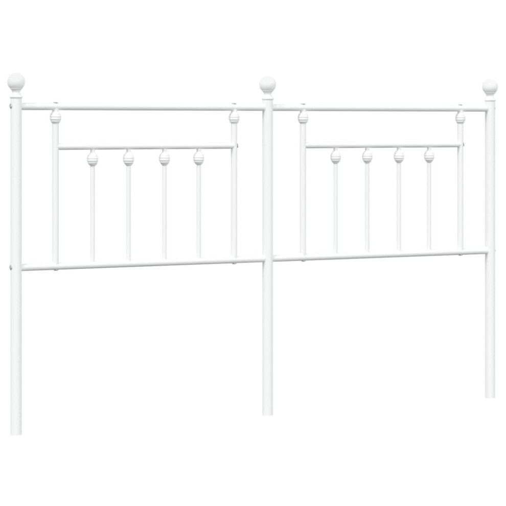 Vidaxl (White, 180 Cm) Metal Headboard Bed Header Bed Headboard Black Headboard Black 80 Cm White,Black