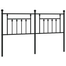 (black, 180 cm) vidaXL Metal Headboard Bed Header Bed Headboard Black Headboard Black 80 cm