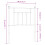 VidaXL (black, 75 cm) vidaXL Metal Headboard Bed Header Bed Headboard Black Headboard Black 80 cm 4